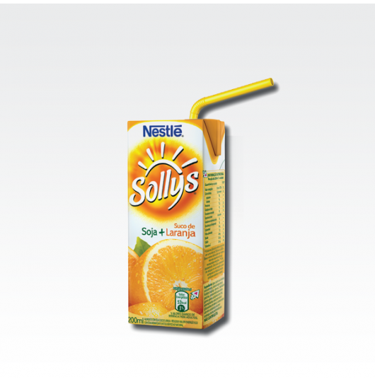 Bebida de Soja Sollys Laranja 200ml